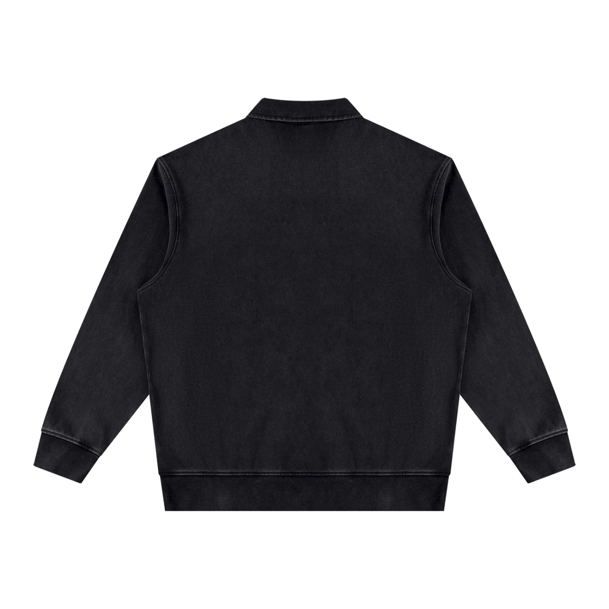 The One Sudadera Lavado Vintage con Cremallera de Cuarto