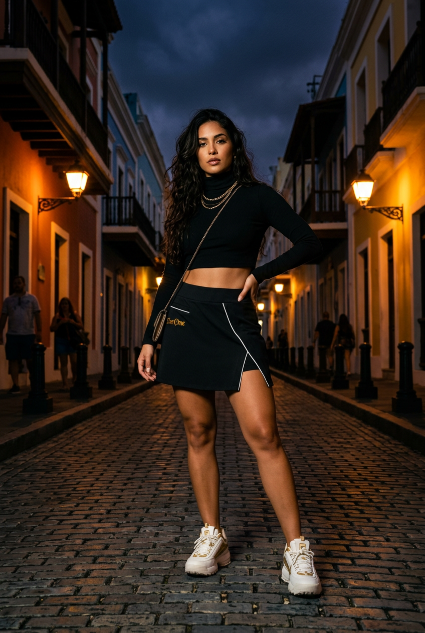 High-Waist A-Line Skirt