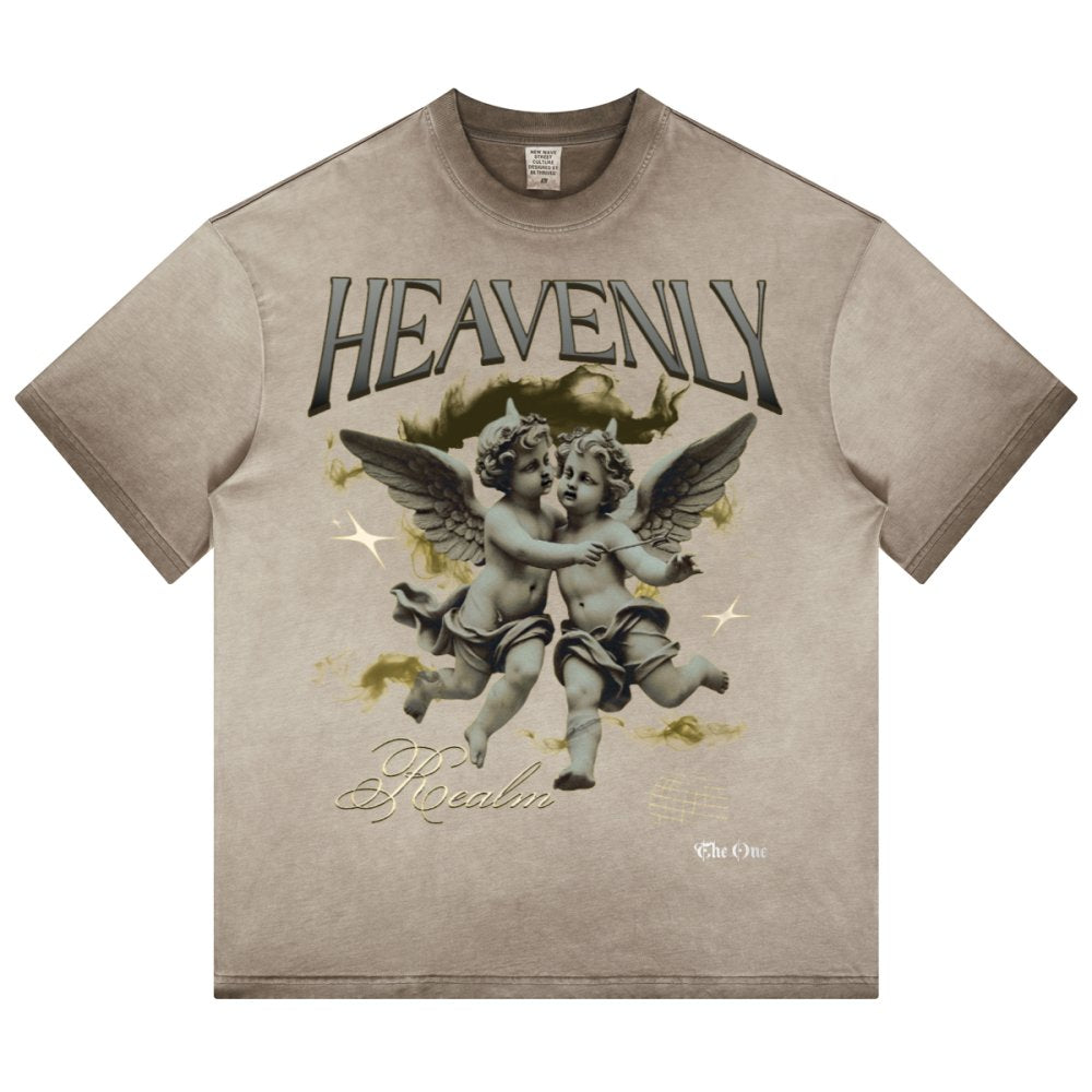Havenly Heavyweight Washed Gradient Stir Fried T-shirt - The One PR