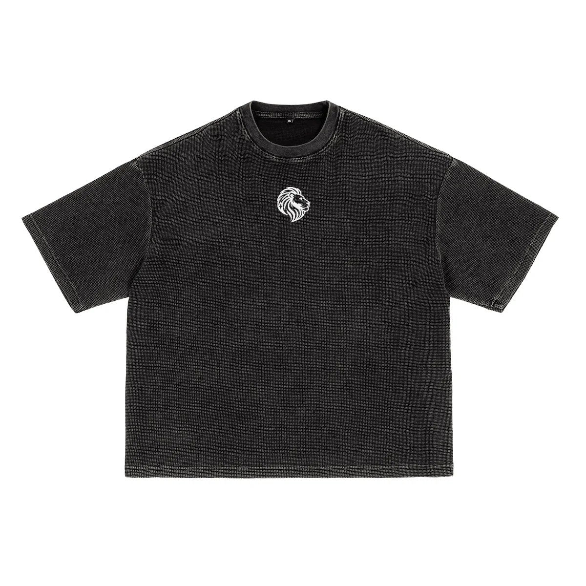 Black t-shirt on a white background