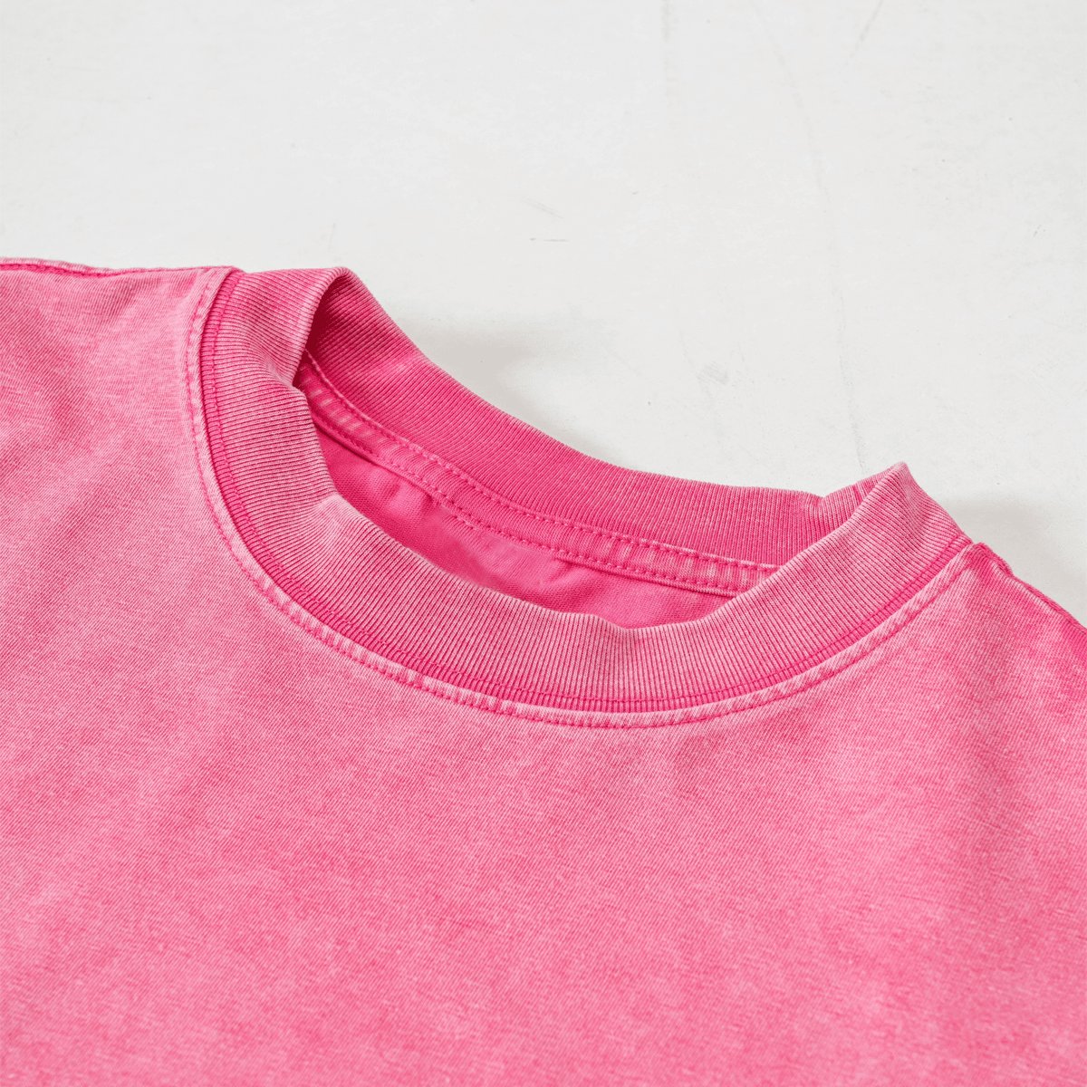 Heavyweight Washed Loose-Fit Cropped Crewneck T-Shirt - The One PR