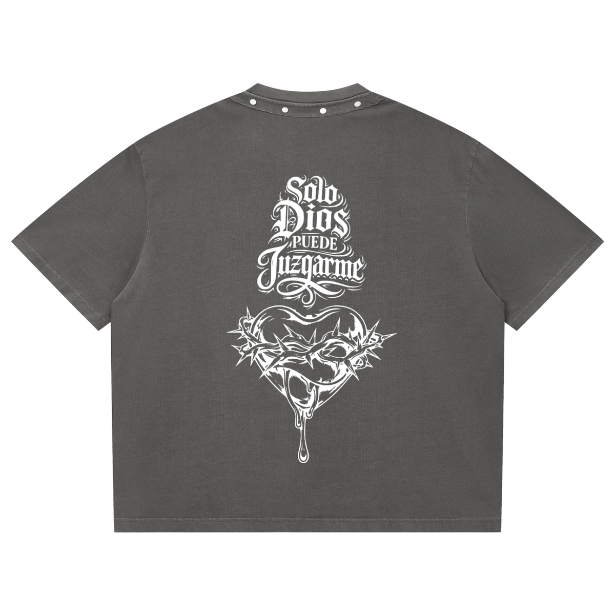 Only God Judge Me Camiseta Boxy con Tachuelas