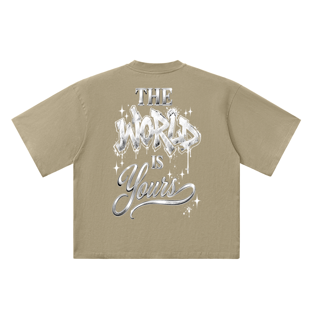 The World is Your Oversized Drop-Shoulder T-Shirt