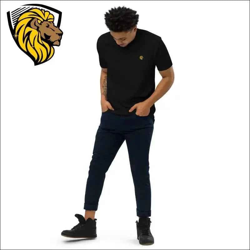 Believe In T-Shirt: Black Cotton, Lion Logo, Versatile Style - The One PR