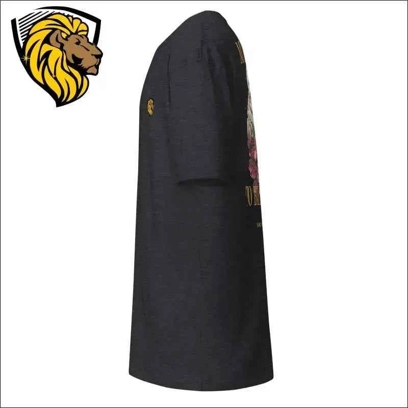 Believe In T-Shirt: Black Cotton, Lion Logo, Versatile Style - The One PR