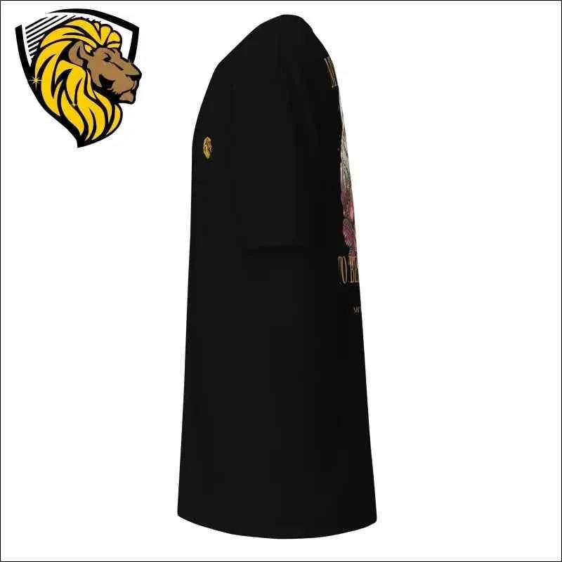 Believe In T-Shirt: Black Cotton, Lion Logo, Versatile Style - The One PR