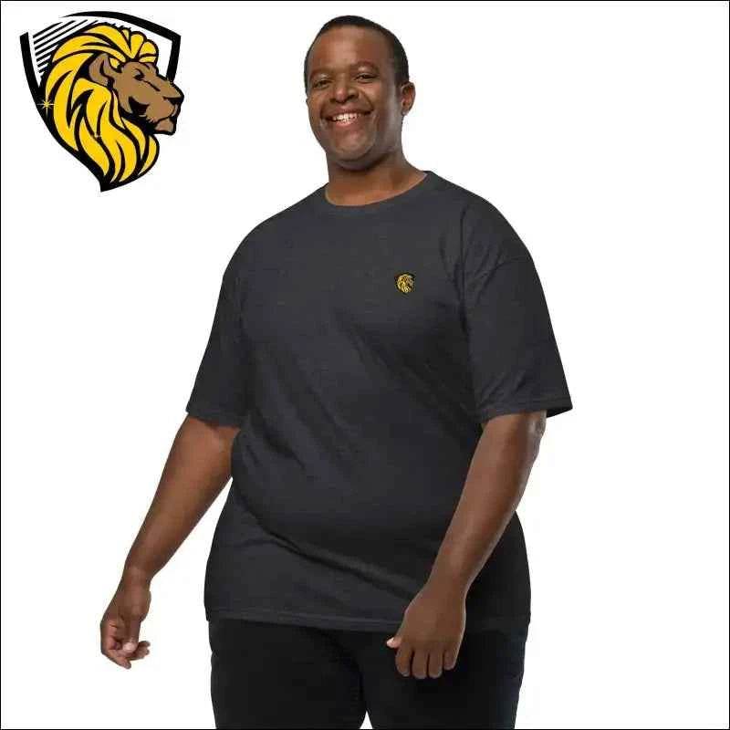 Believe In T-Shirt: Black Cotton, Lion Logo, Versatile Style - The One PR