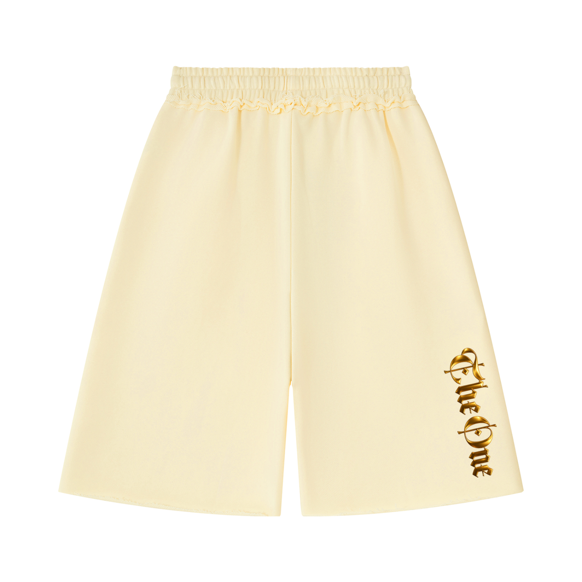 The One Pantalones Cortos Gruesos Bordes sin Rematar