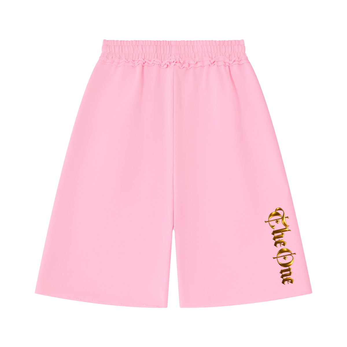 The One Pantalones Cortos Gruesos Bordes sin Rematar