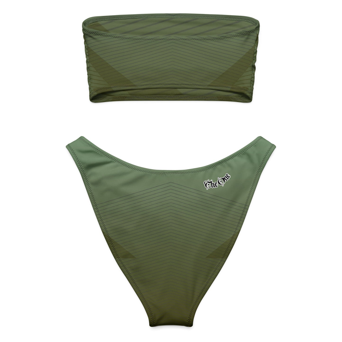 Green Strapless bikini The One PR Plus Size Green Strapless Bikini - High Leg Cut Design The One PR