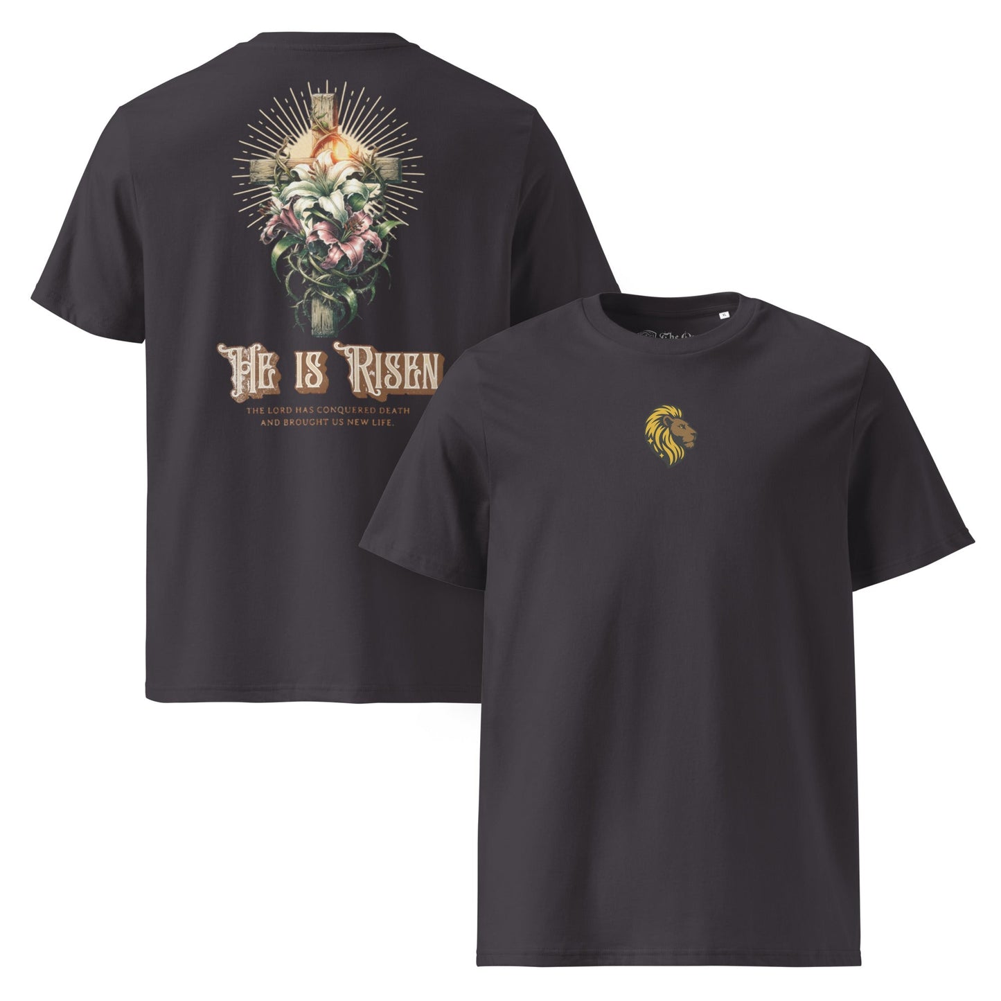 HE is Risen Tshirt The One PR HE is Risen T-Shirt - Organic, Medium Fit, Thoughtfully Made The One PR