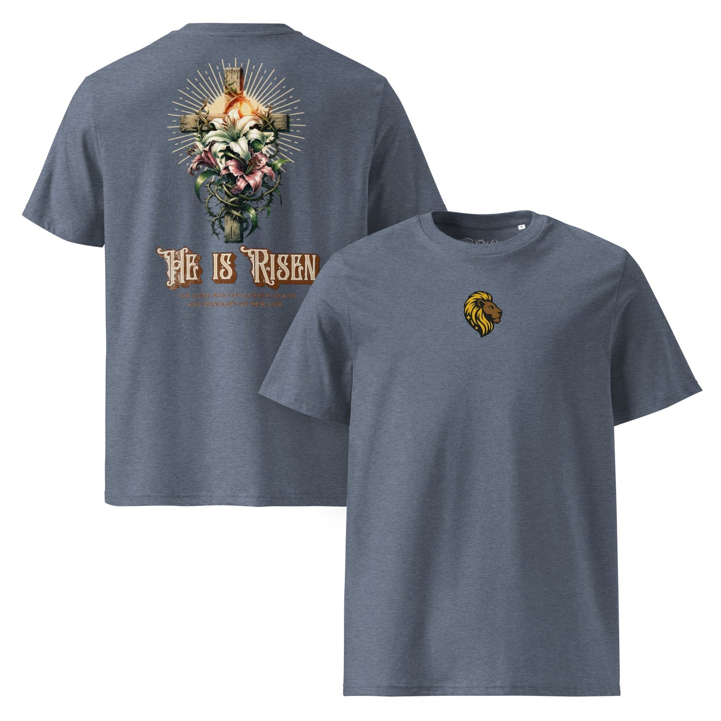 HE is Risen Tshirt The One PR HE is Risen T-Shirt - Organic, Medium Fit, Thoughtfully Made The One PR