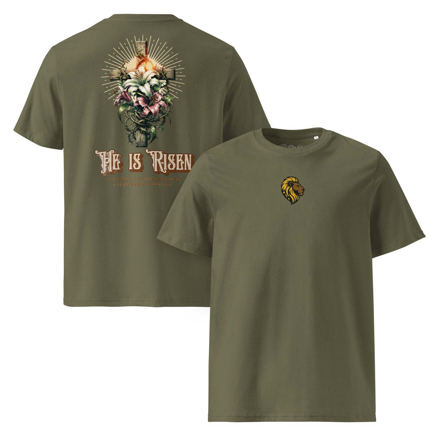 HE is Risen Tshirt The One PR HE is Risen T-Shirt - Organic, Medium Fit, Thoughtfully Made The One PR