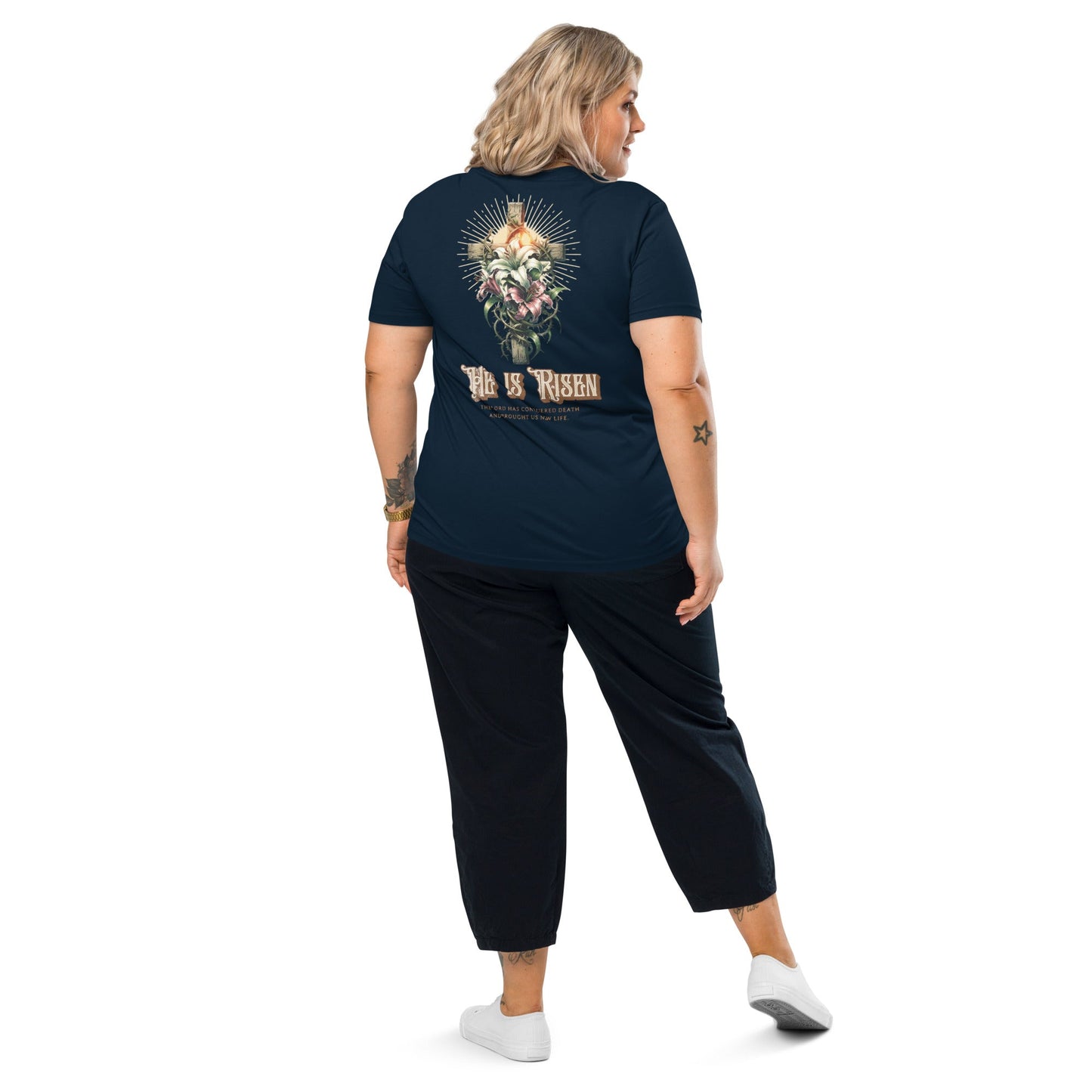 He is Risen organic cotton t-shirt High-Quality Eco T-Shirt "He is Risen" - The One PR Collection The One PR