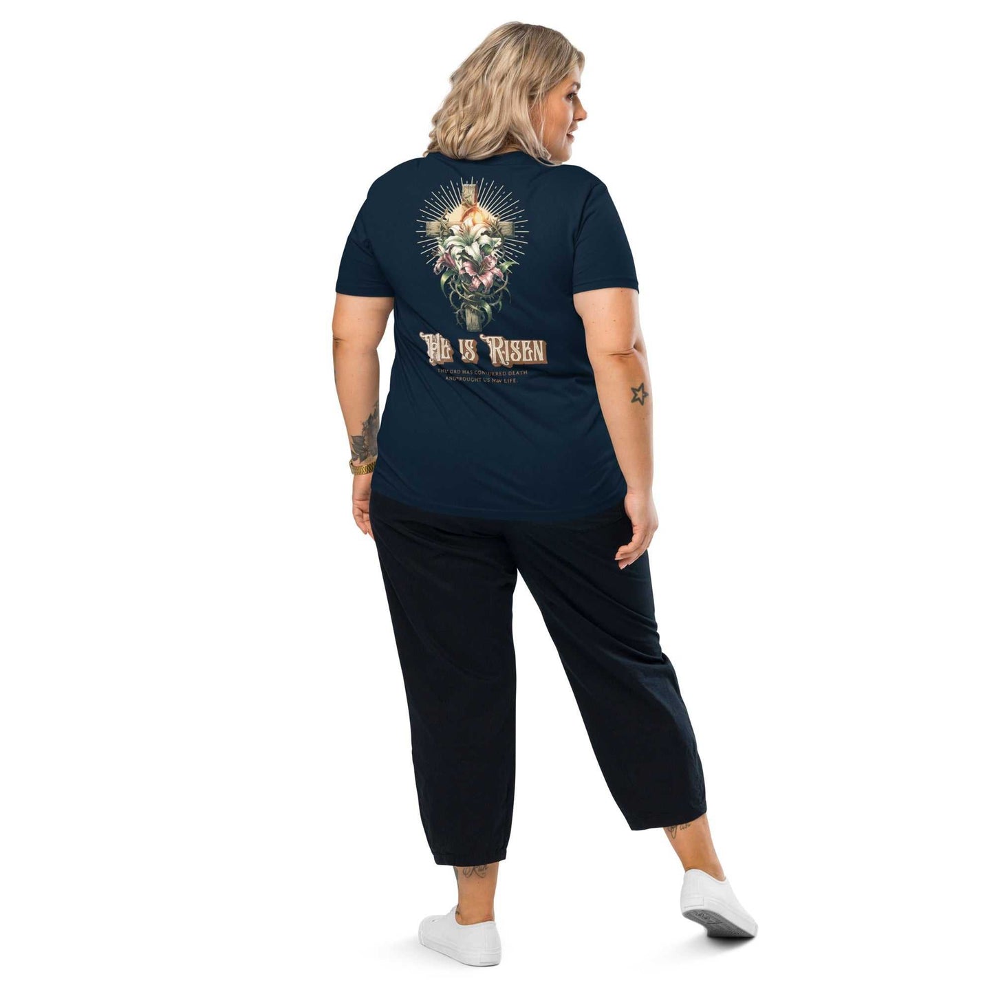 He Is Risen T-Shirt | Organic Cotton Christian Tee | The One PR | Easter Apparel