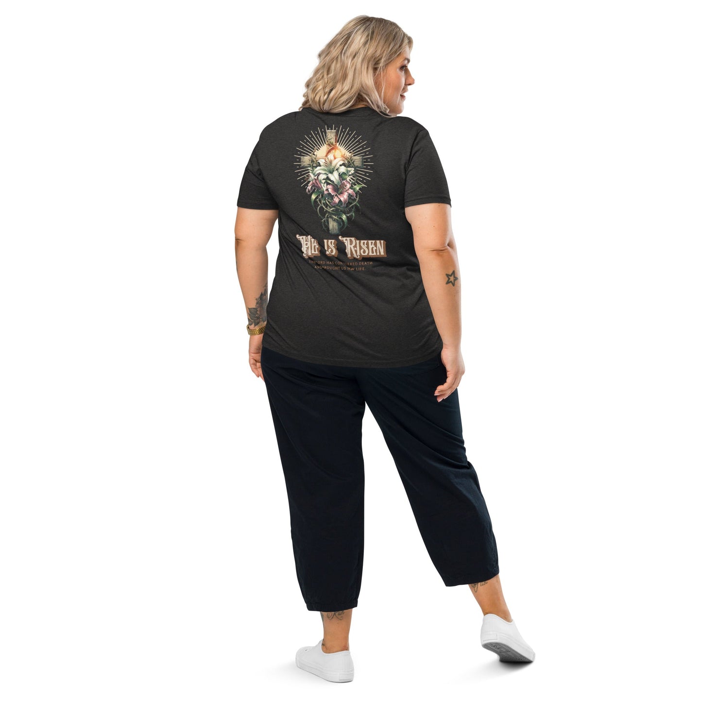 He is Risen organic cotton t-shirt High-Quality Eco T-Shirt "He is Risen" - The One PR Collection The One PR