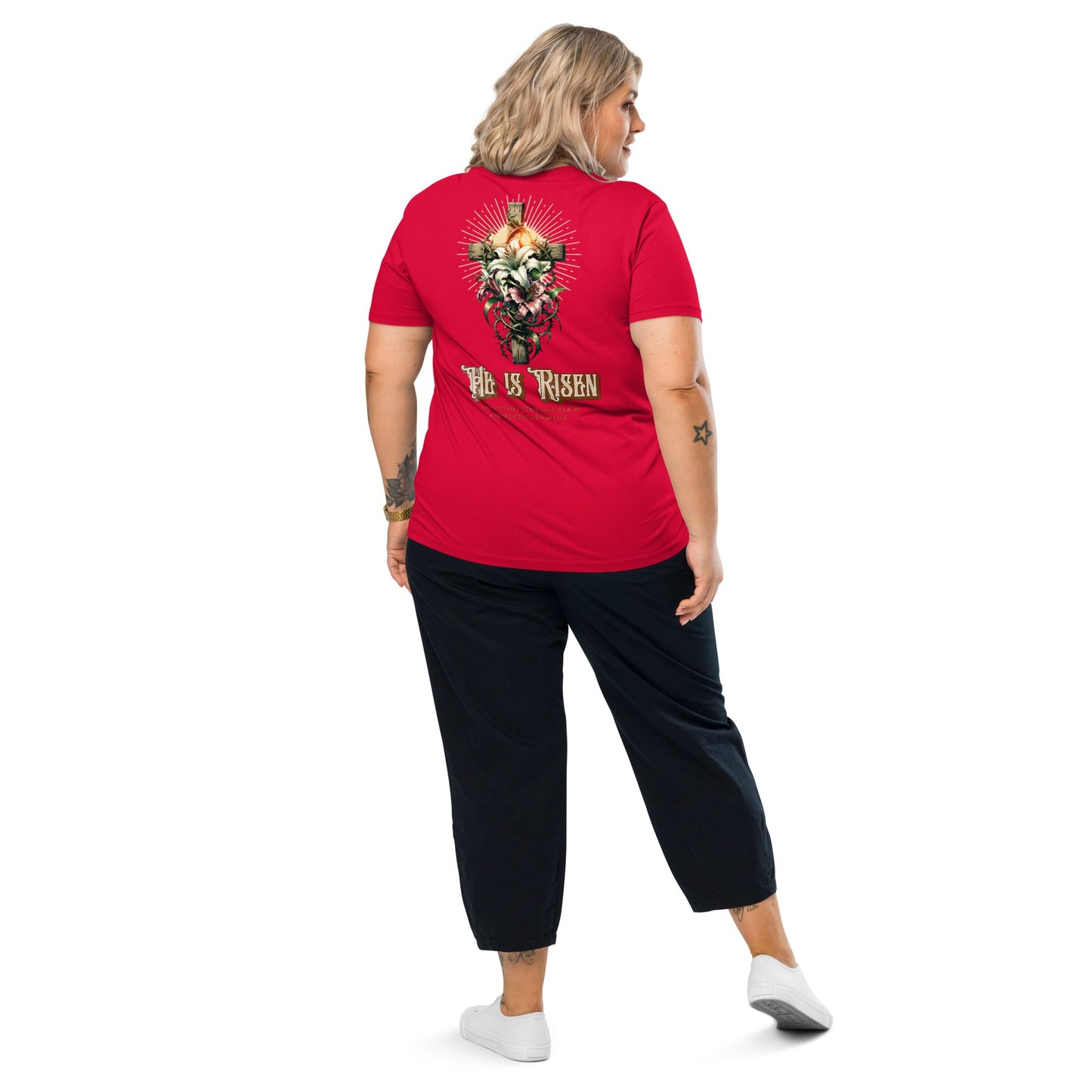 He is Risen organic cotton t-shirt High-Quality Eco T-Shirt "He is Risen" - The One PR Collection The One PR