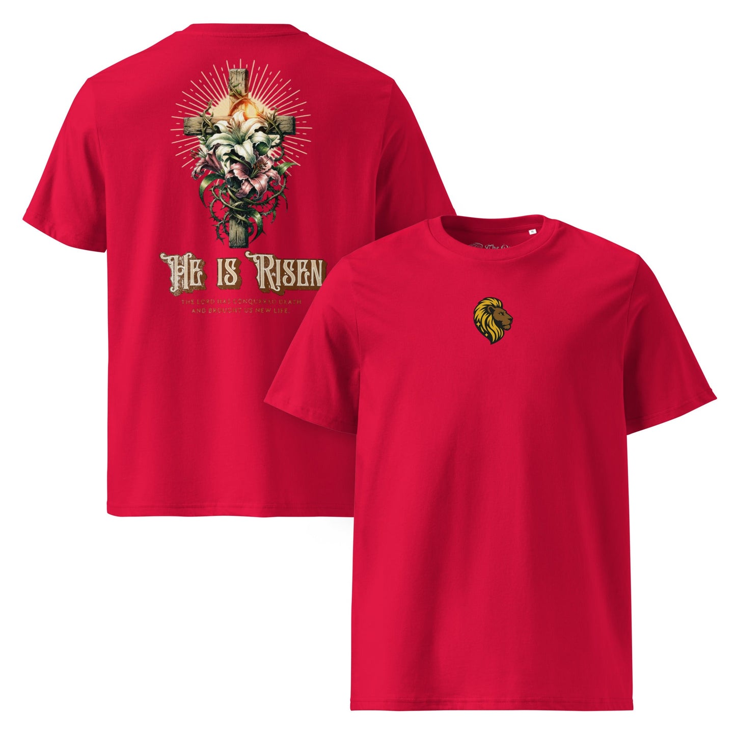 HE is Risen Tshirt The One PR HE is Risen T-Shirt - Organic, Medium Fit, Thoughtfully Made The One PR