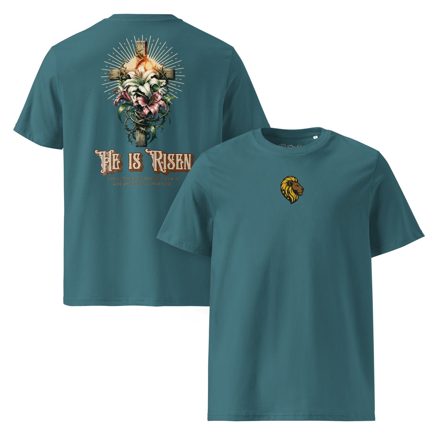 HE is Risen Tshirt The One PR HE is Risen T-Shirt - Organic, Medium Fit, Thoughtfully Made The One PR