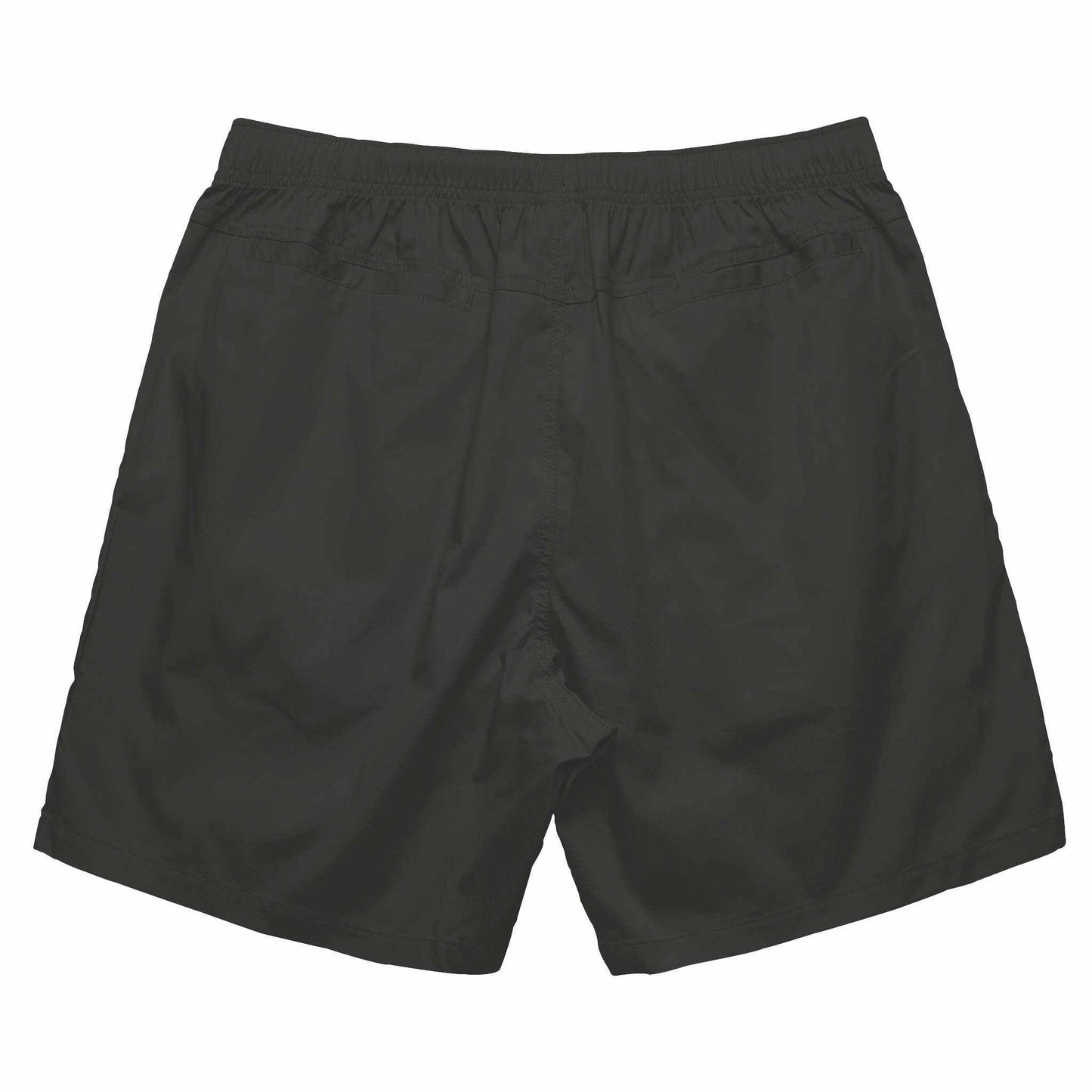 Men's Black Short Shorts: Elastic Waist Drawcord Summer Activewear. Durable & Comfortable by The One PR.
