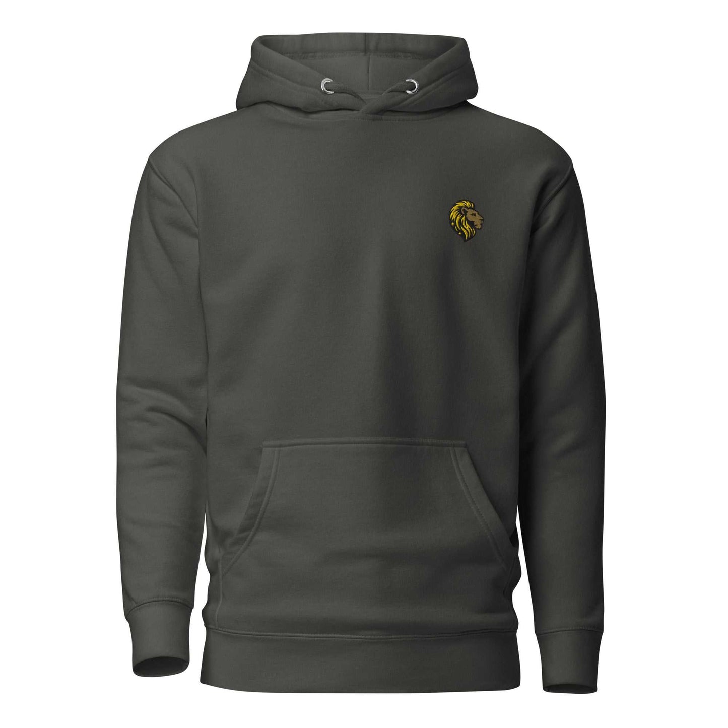 Gray Unisex Lion Hoodie | The One PR: Shop Essential Cotton Blend Pullover