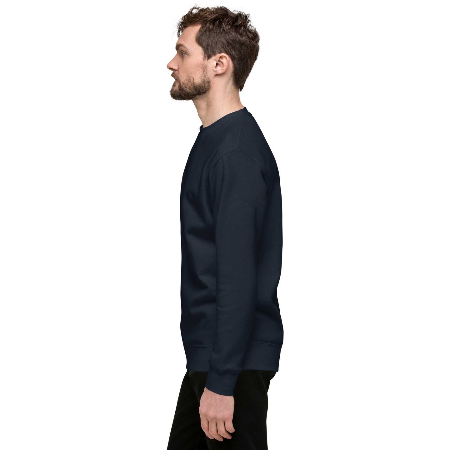Navy Unisex Premium Crewneck Sweatshirt: Classic Streetwear with Soft Fleece for Men and Women - The One PR