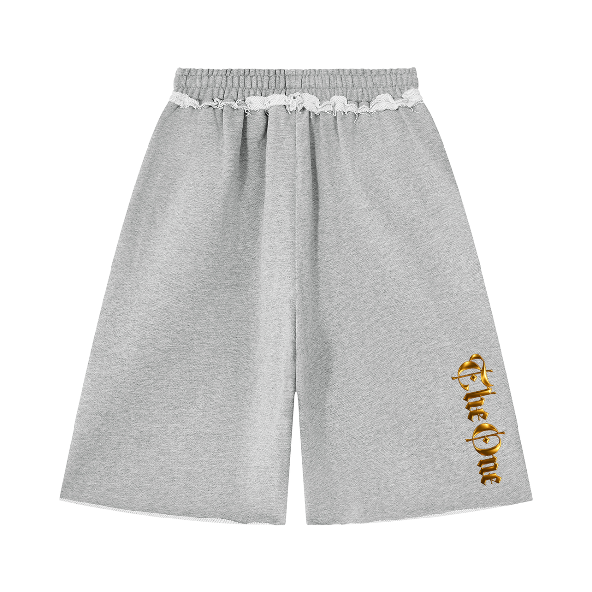 The One Pantalones Cortos Gruesos Bordes sin Rematar
