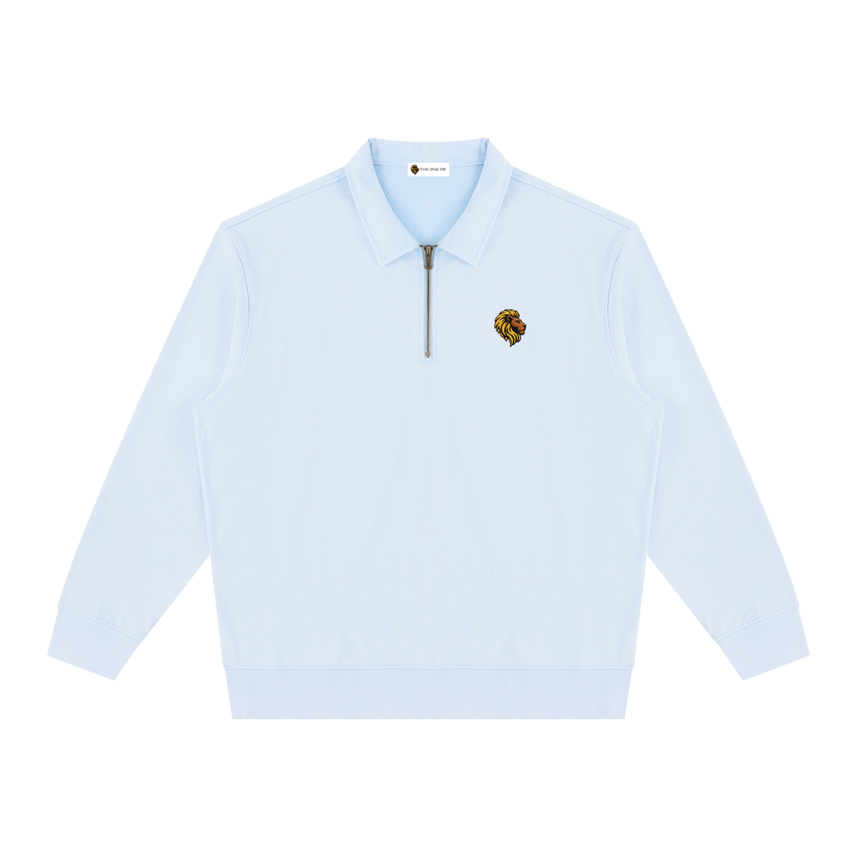 The One Sudadera Lavado Vintage con Cremallera de Cuarto