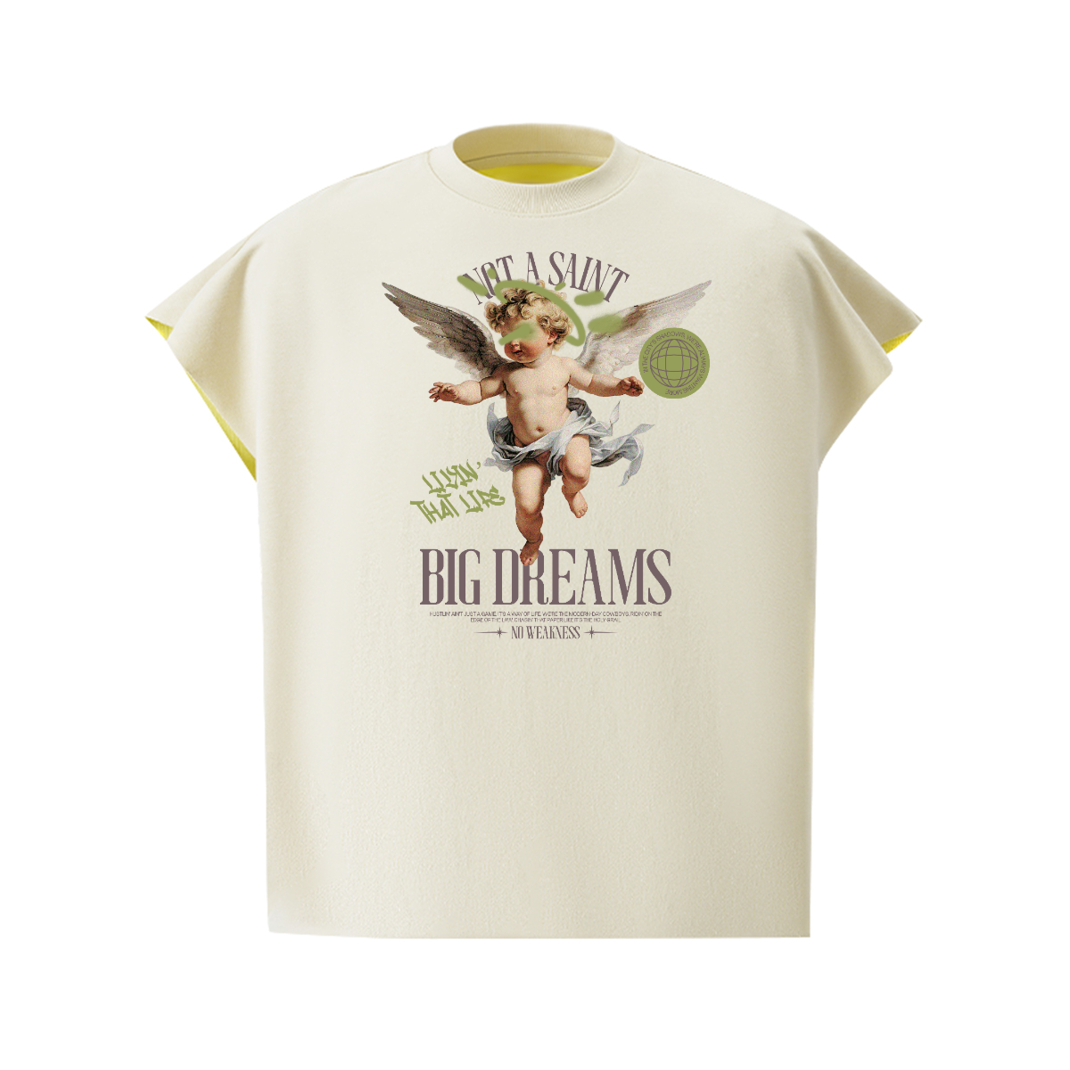 Unisex Heavyweight Boxy Fit Cropped T-Shirt