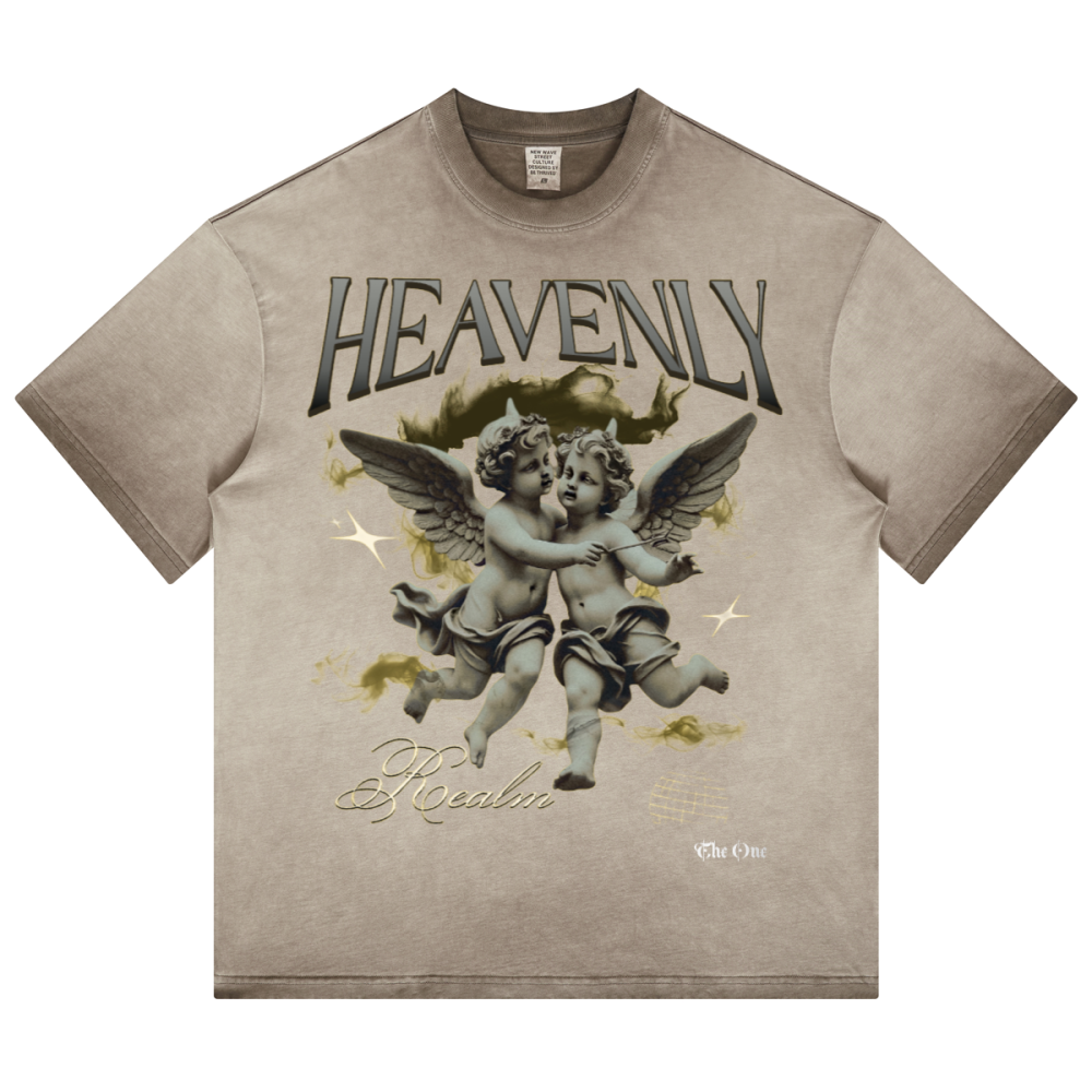Havenly Heavyweight Washed Gradient Stir Fried T-shirt
