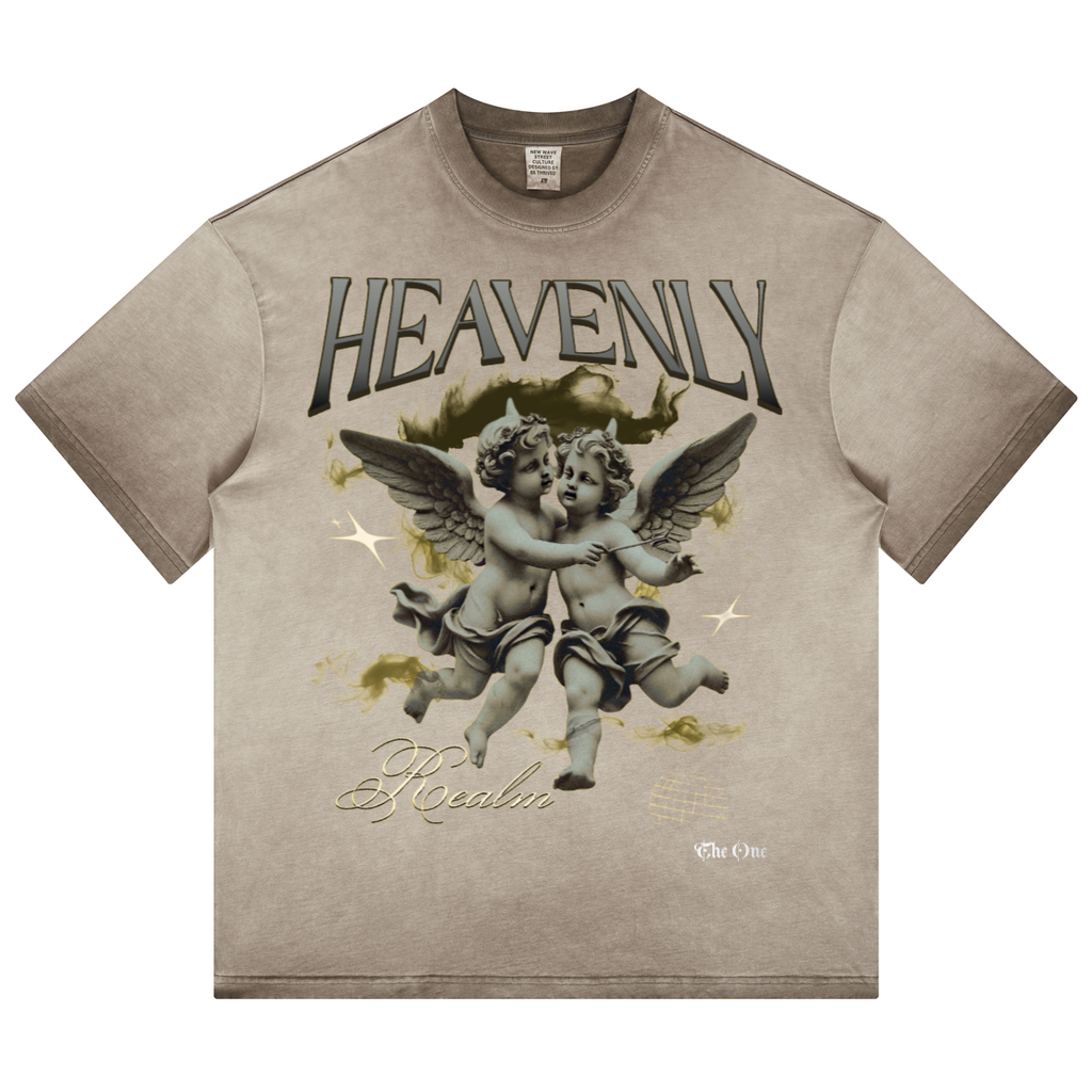 Havenly Heavyweight Washed Gradient Stir Fried T-shirt