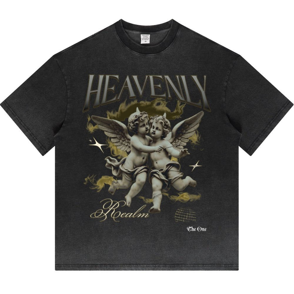 Havenly Heavyweight Washed Gradient Stir Fried T-shirt - The One PR