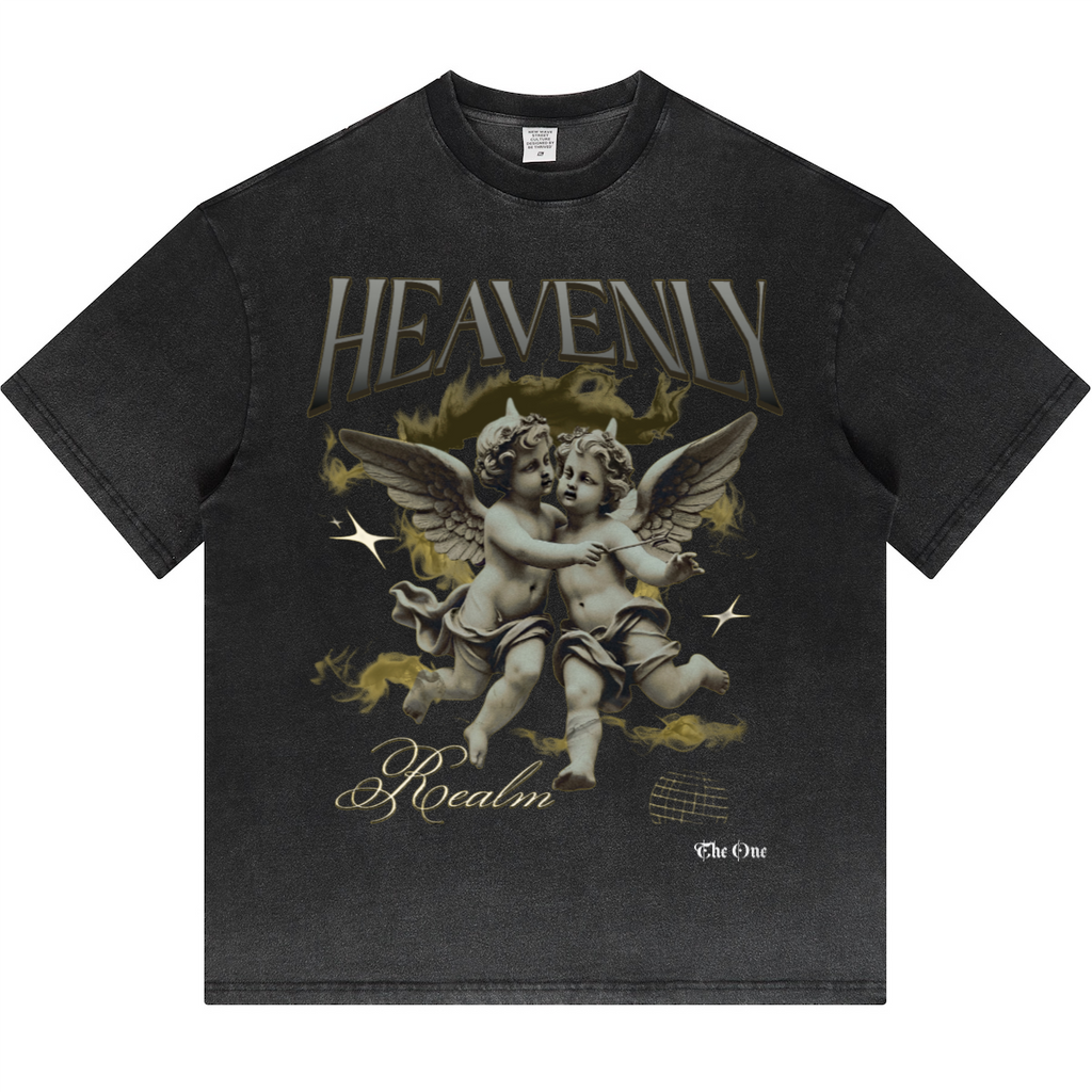 Havenly Heavyweight Washed Gradient Stir Fried T-shirt