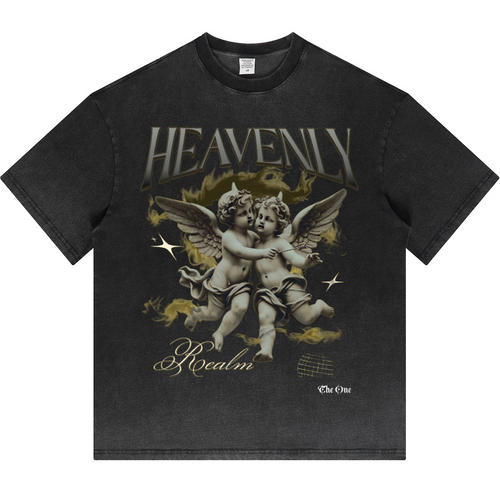 Havenly Heavyweight Washed Gradient Stir Fried T-shirt