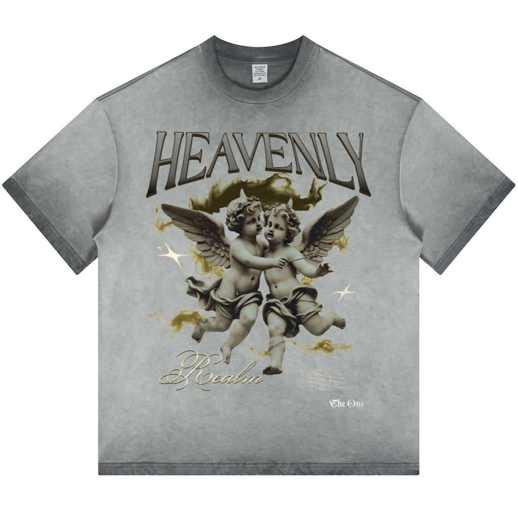 Havenly Heavyweight Washed Gradient Stir Fried T-shirt