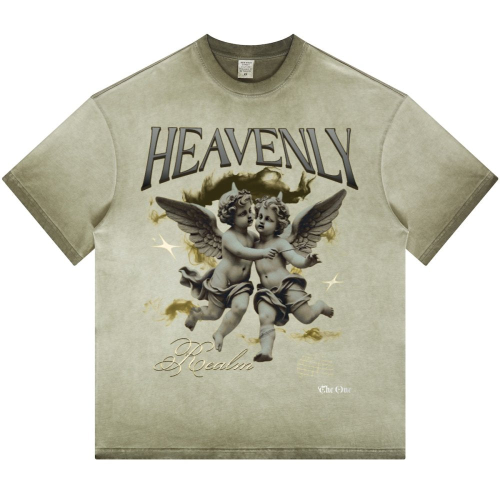 Havenly Heavyweight Washed Gradient Stir Fried T-shirt - The One PR
