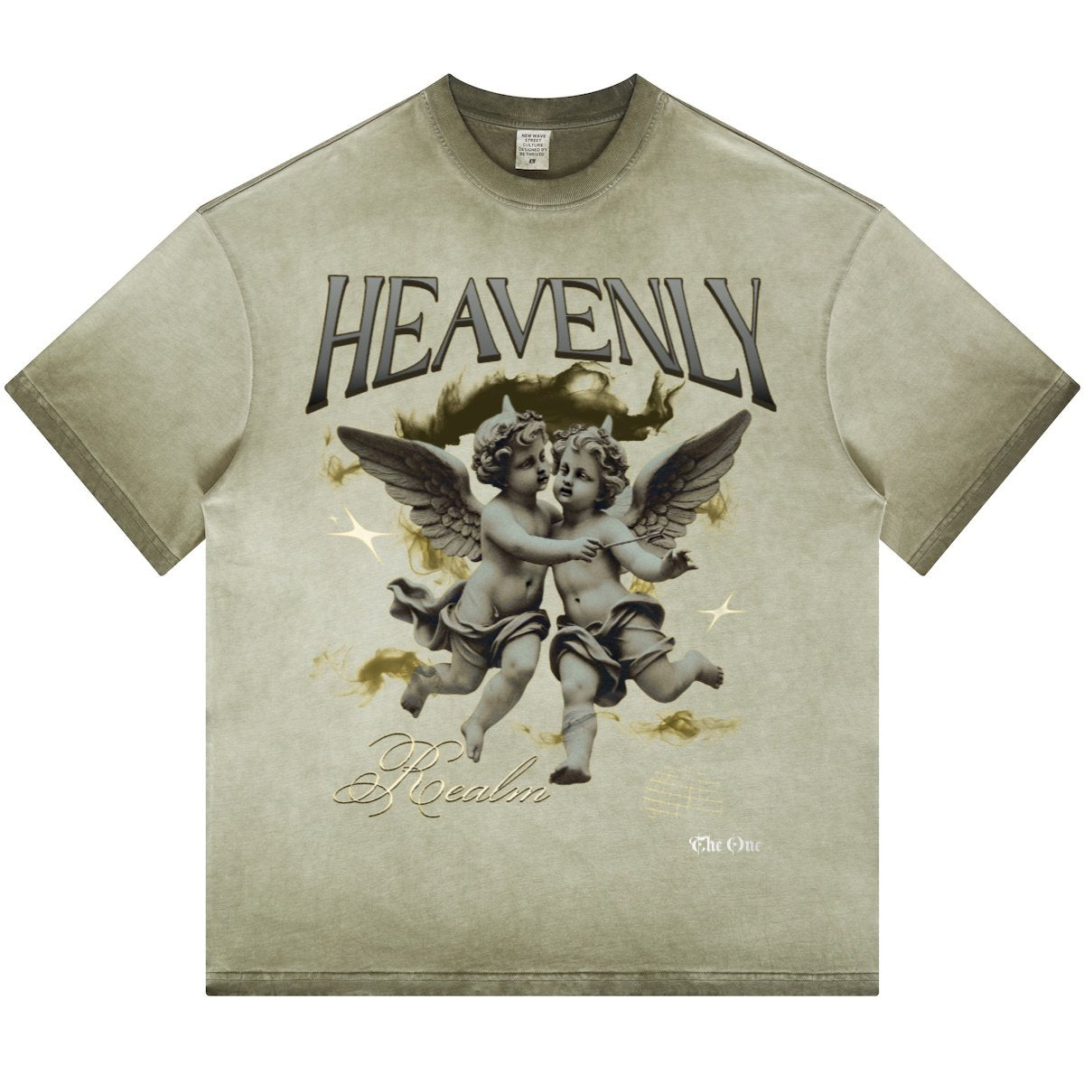 Havenly Heavyweight Washed Gradient Stir Fried T-shirt - The One PR