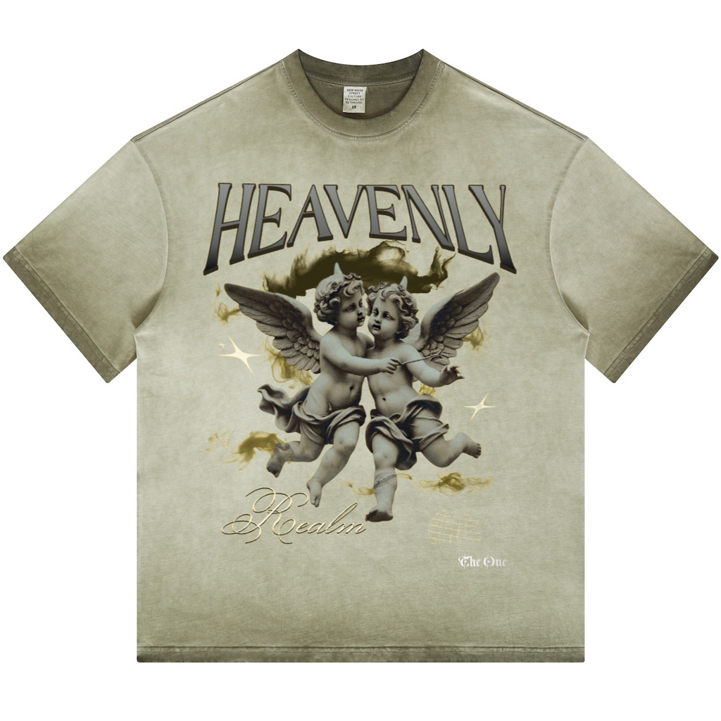 Havenly Heavyweight Washed Gradient Stir Fried T-shirt