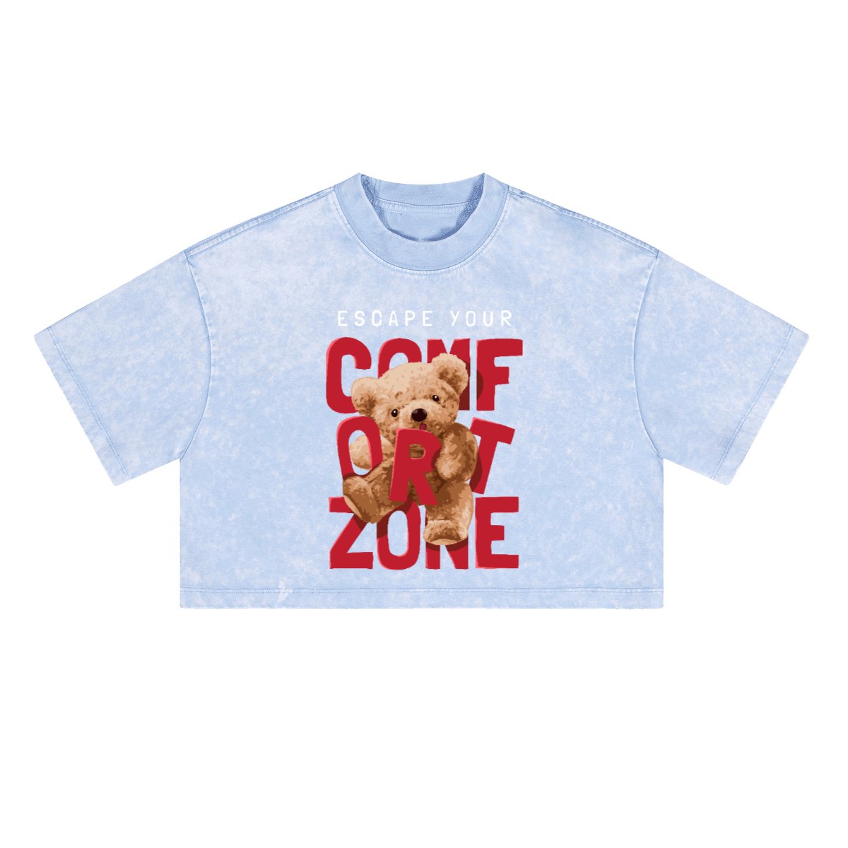 Heavyweight Washed Loose-Fit Cropped Crewneck T-Shirt - The One PR