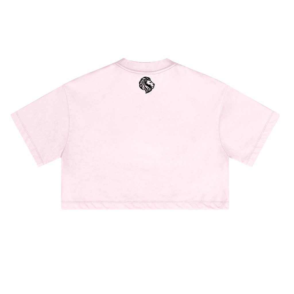 Heavyweight Washed Loose-Fit Cropped Crewneck T-Shirt