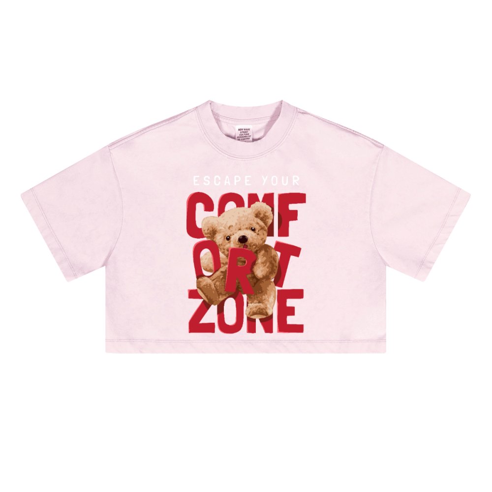 Heavyweight Washed Loose-Fit Cropped Crewneck T-Shirt - The One PR