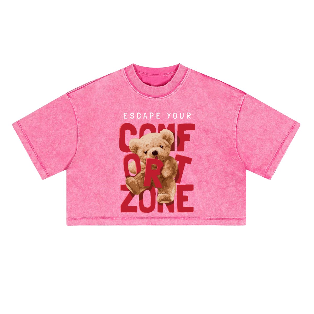 Heavyweight Washed Loose-Fit Cropped Crewneck T-Shirt - The One PR