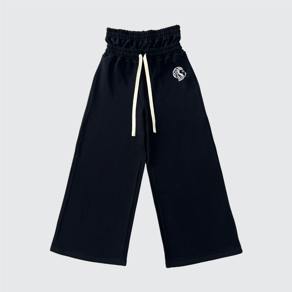 The One Heavyweight Double Waist Cotton French Terry Wide-Leg Sweatpants