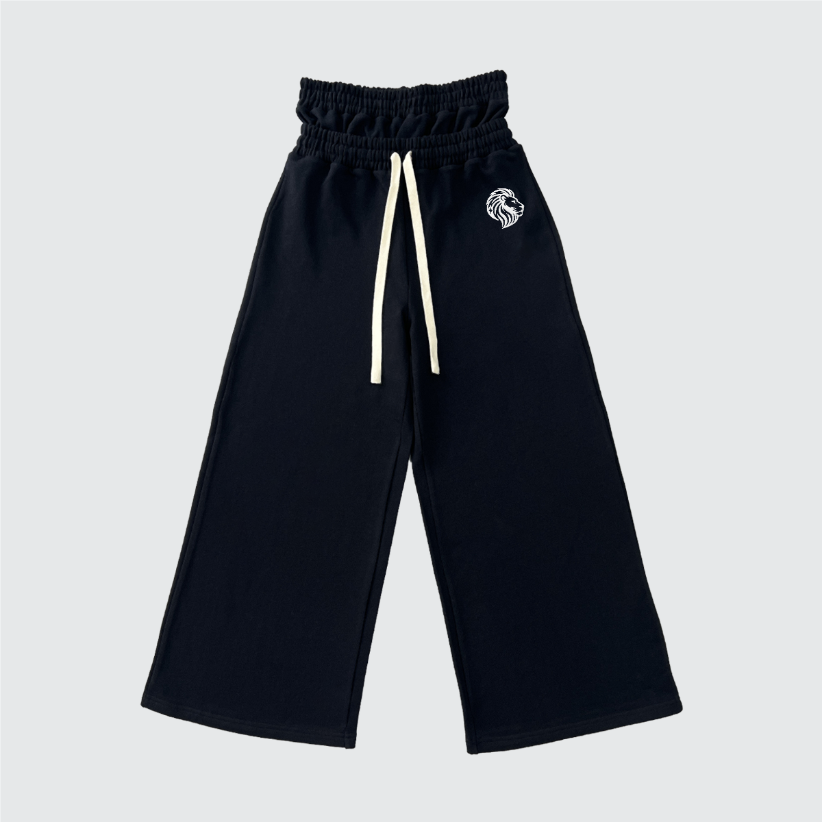 The One Heavyweight Double Waist Cotton French Terry Wide-Leg Sweatpants
