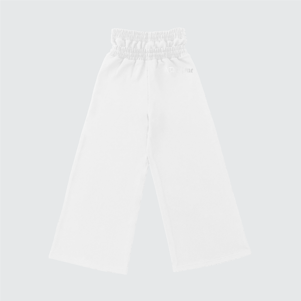The One Heavyweight Double Waist Cotton French Terry Wide-Leg Sweatpants