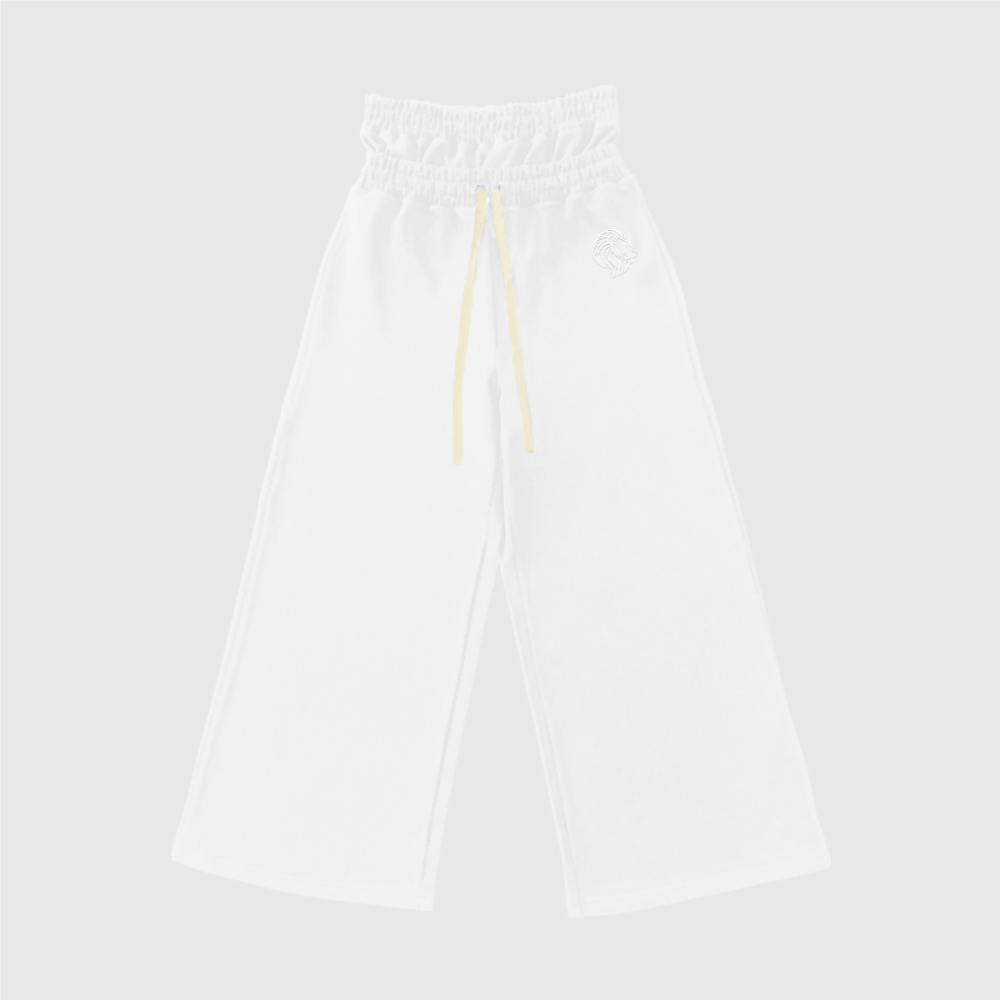 The One Heavyweight Double Waist Cotton French Terry Wide-Leg Sweatpants