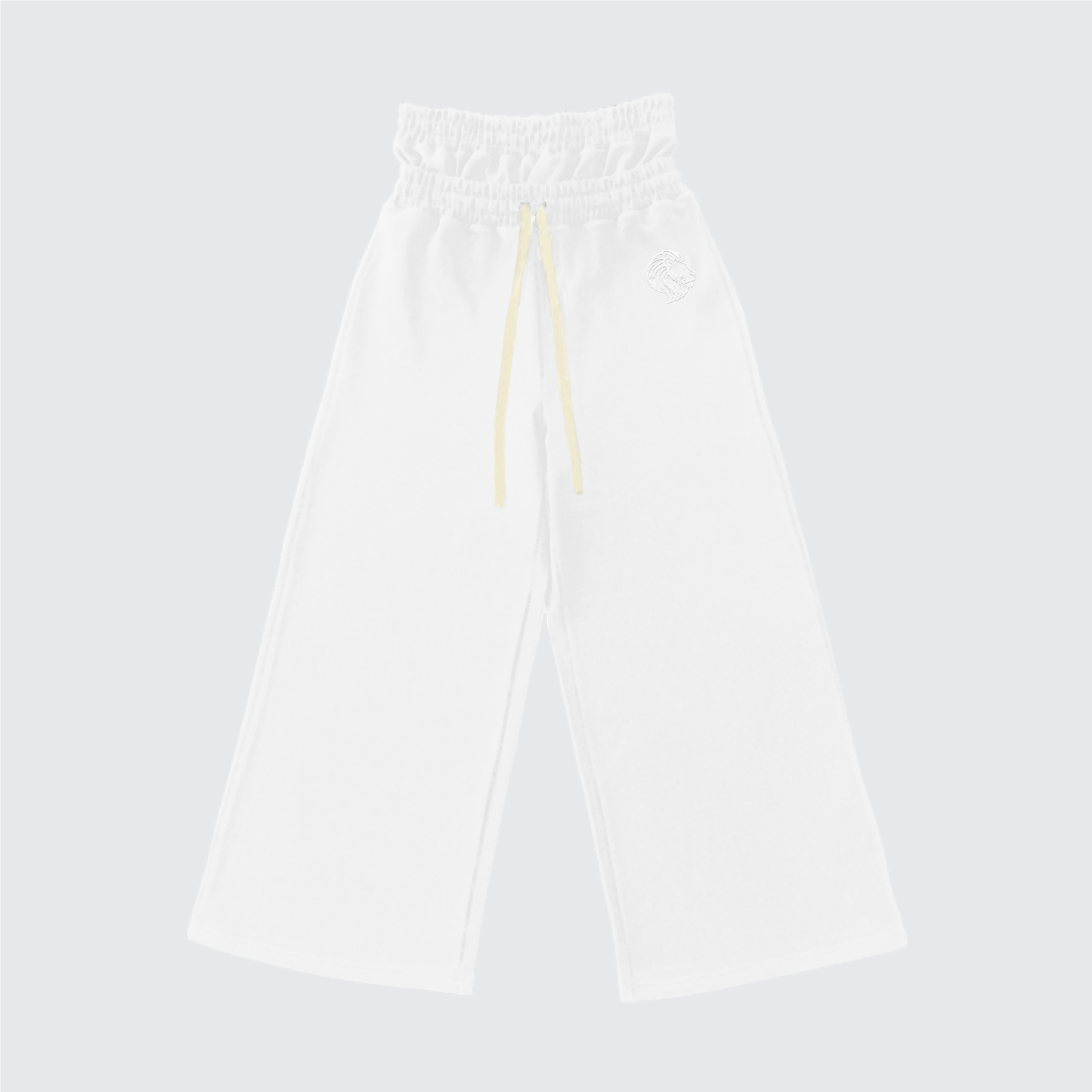 The One Heavyweight Double Waist Cotton French Terry Wide-Leg Sweatpants