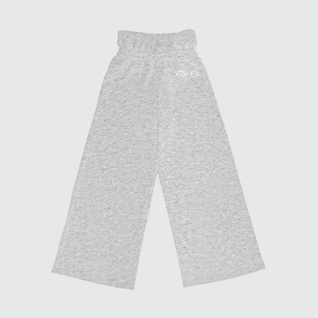 The One Heavyweight Double Waist Cotton French Terry Wide-Leg Sweatpants