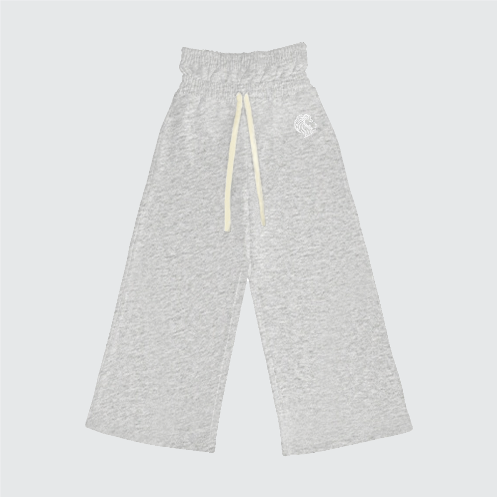 The One Heavyweight Double Waist Cotton French Terry Wide-Leg Sweatpants