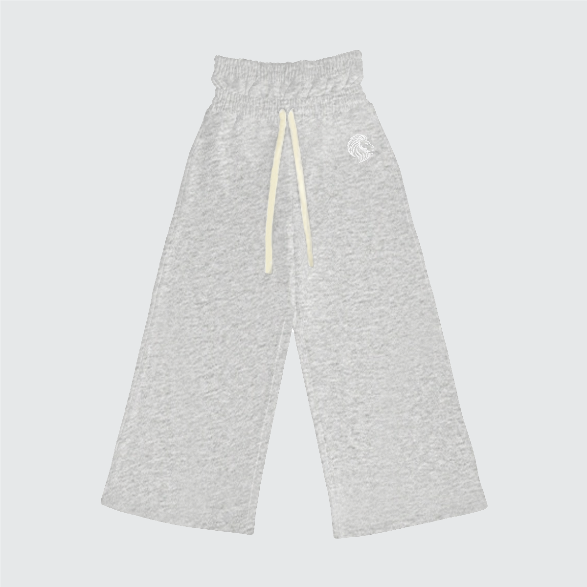 The One Heavyweight Double Waist Cotton French Terry Wide-Leg Sweatpants
